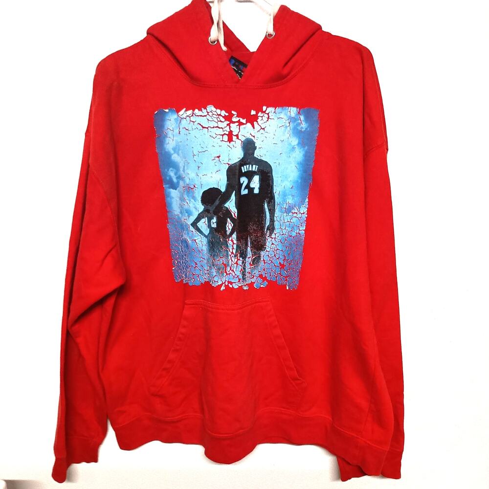 ISAAC'S DESIGNS SPORTS Kobe and Gianna BRYANT Remembrance Hoodie SZ XL